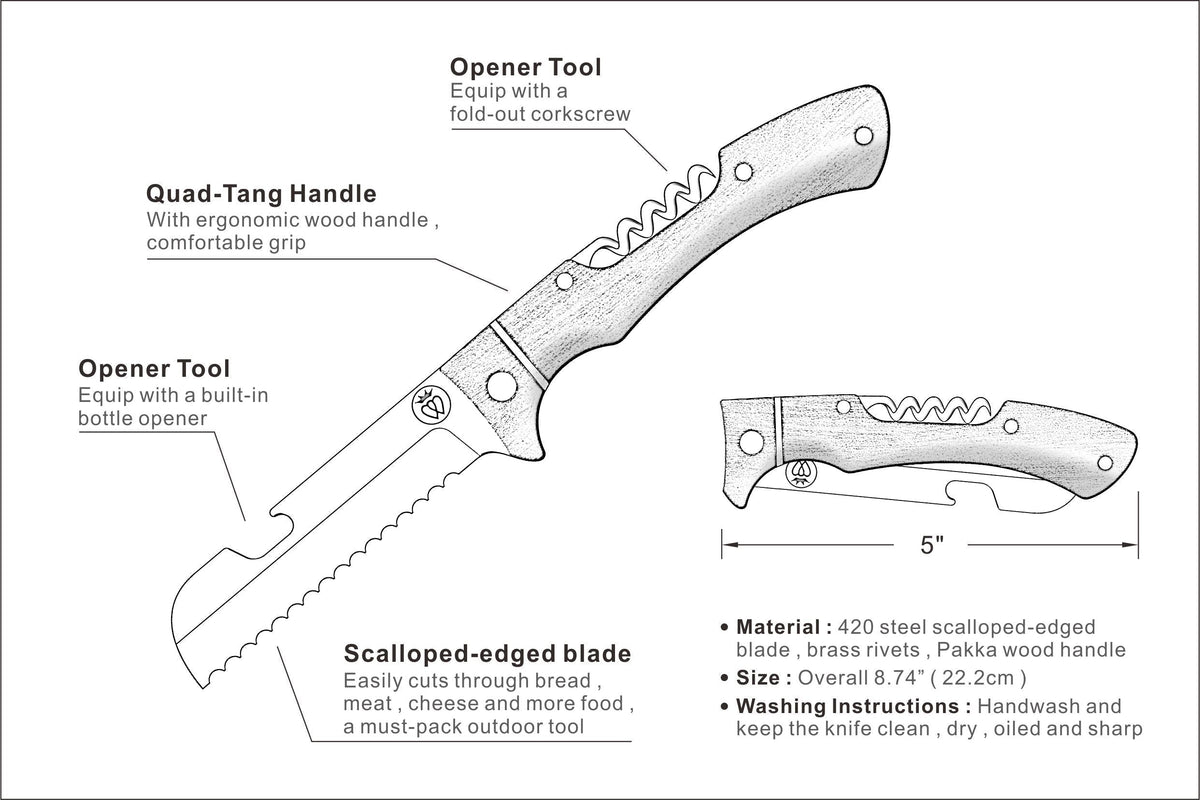 Prince of Scots Picnic Knife