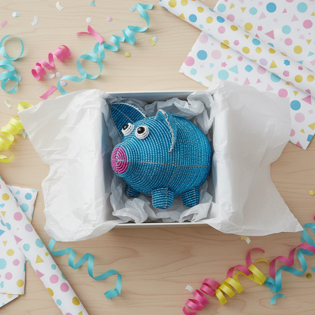 Piggy Bank, Blue (1 Piece)