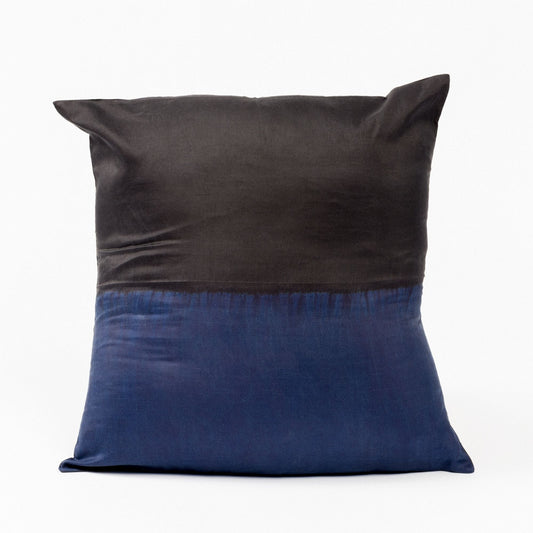 Aakar Mor Color Block Mulberry Silk Pillow
