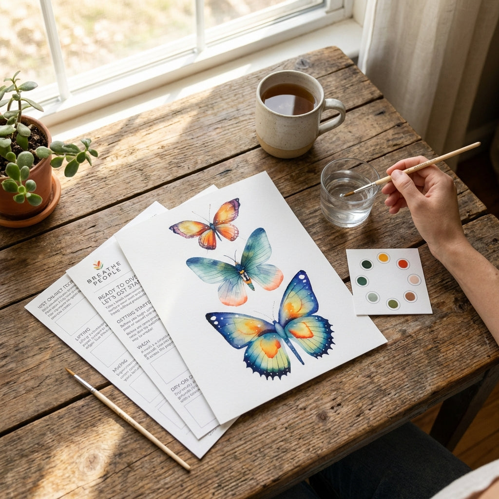 Butterflies All-In-One Watercolor Kit
