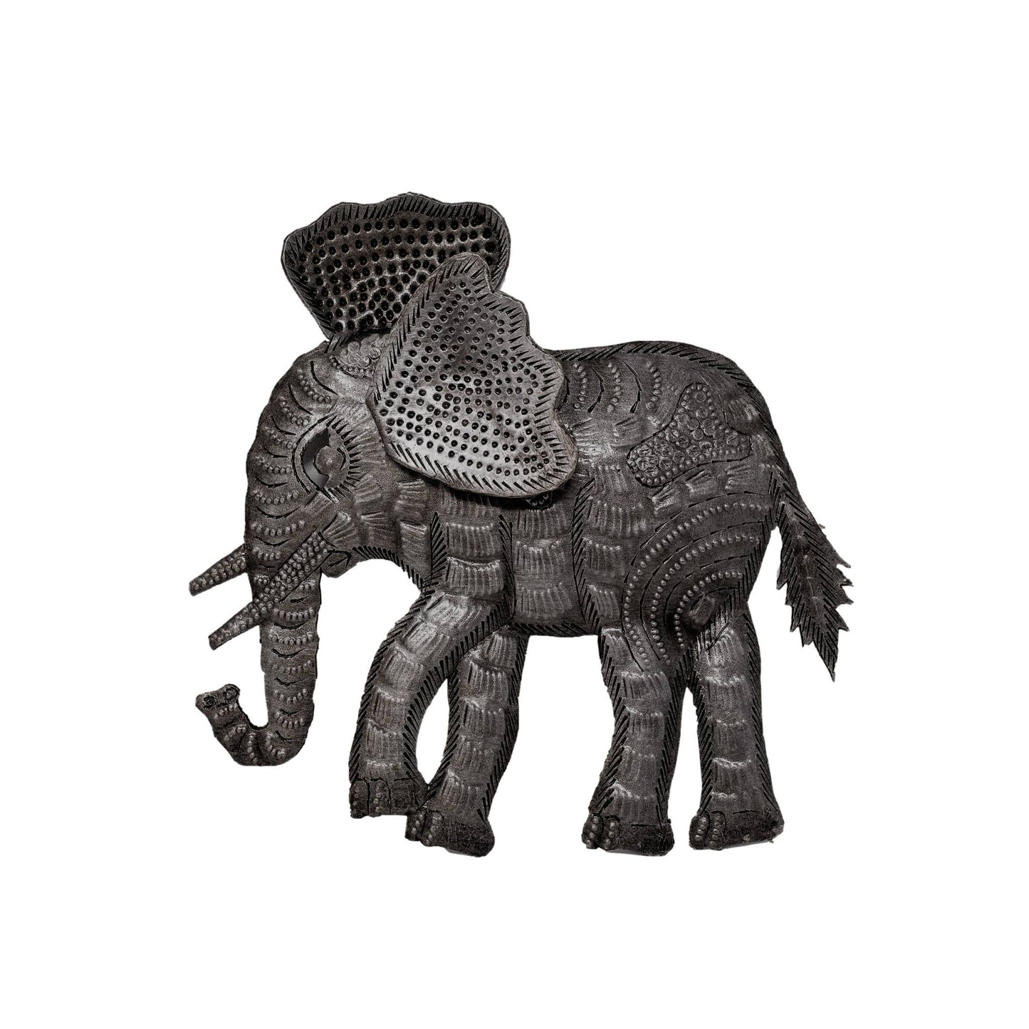 Decorative Mini Elephants, Wall Hanging Metal Figurines,