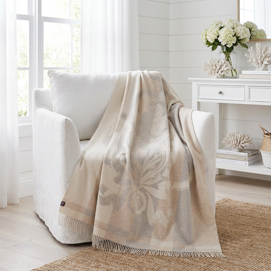 Thistle Reign Reversible Throw – Extra-Fine Italian Merino Wool