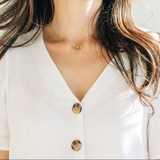 Connection Necklace | Gold Fill + Sandalwood