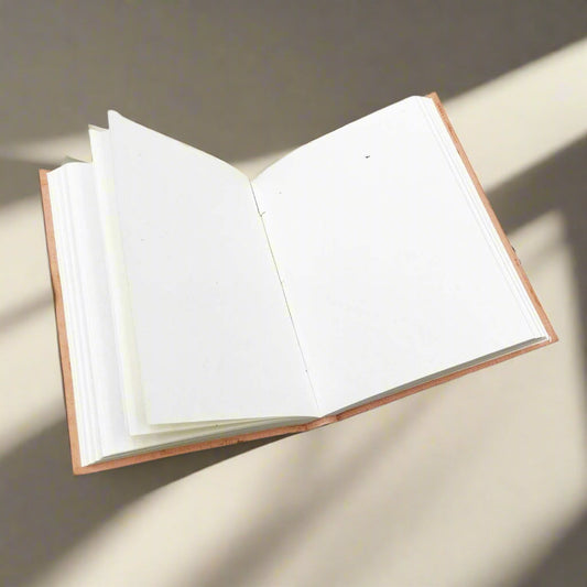 "No Limit To How Radiant" Leather Journal