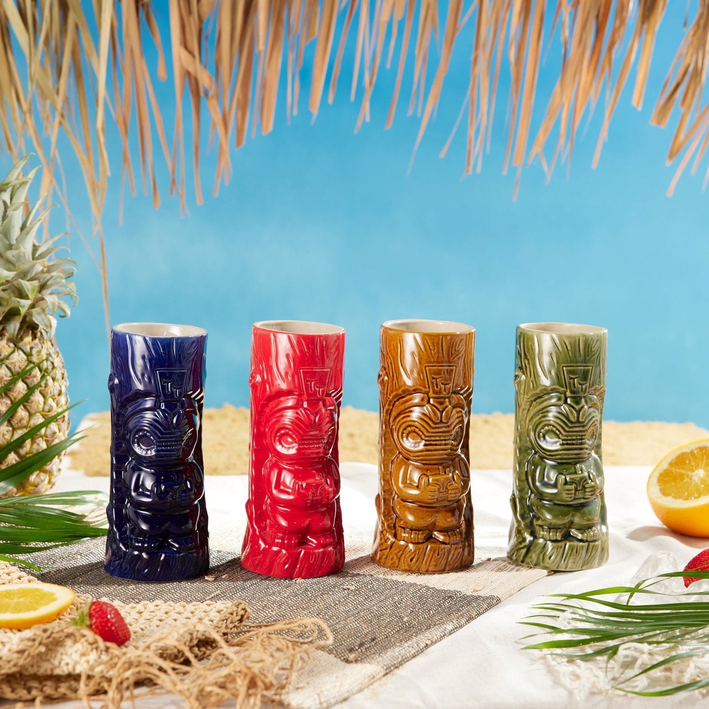 Ceramic Hawaiian Tiki Mugs