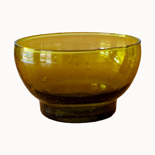 Footed Glass Bowl