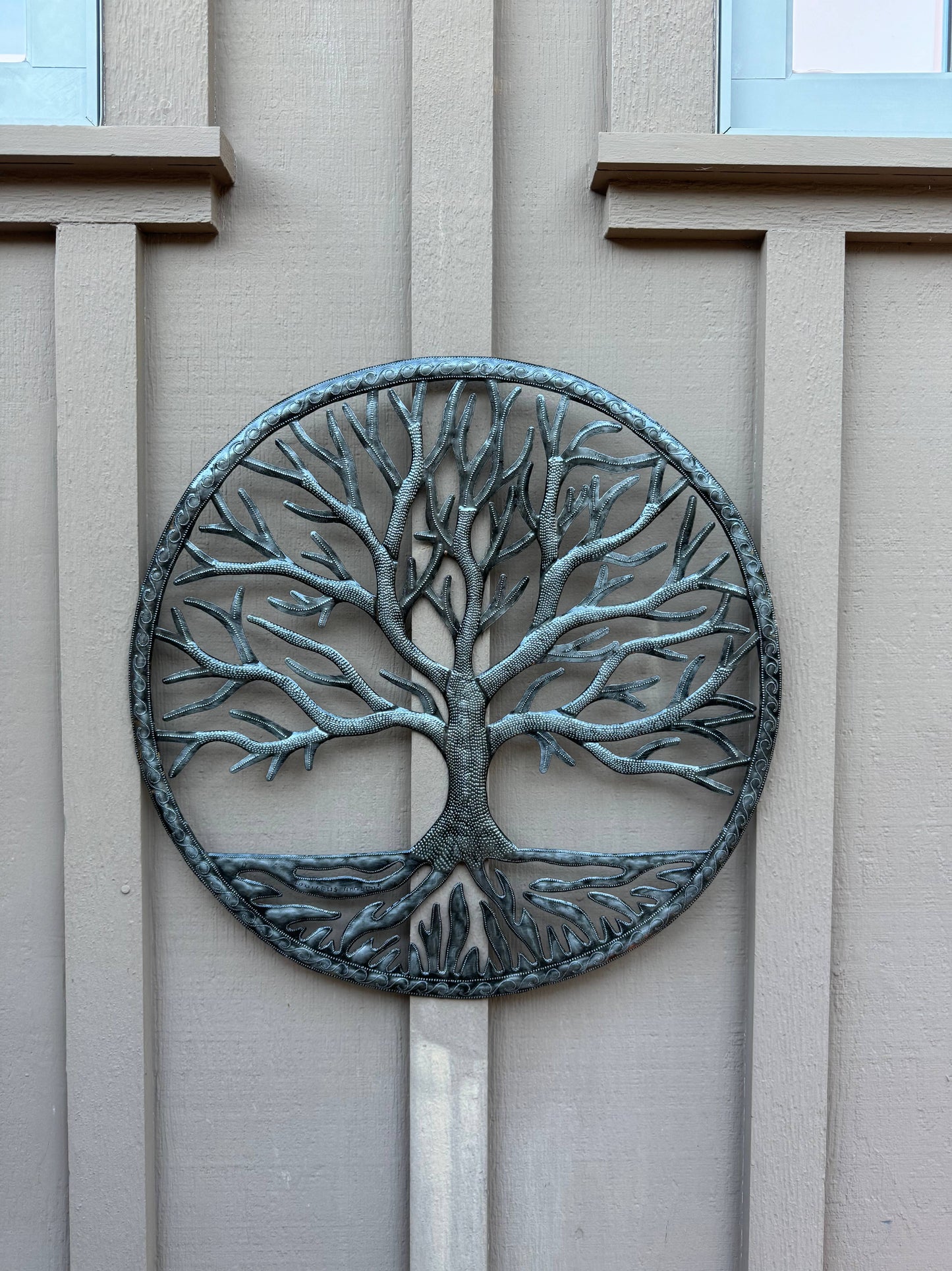 Repurposed Metal Tree of Life, Wall Decor, Fair Trade