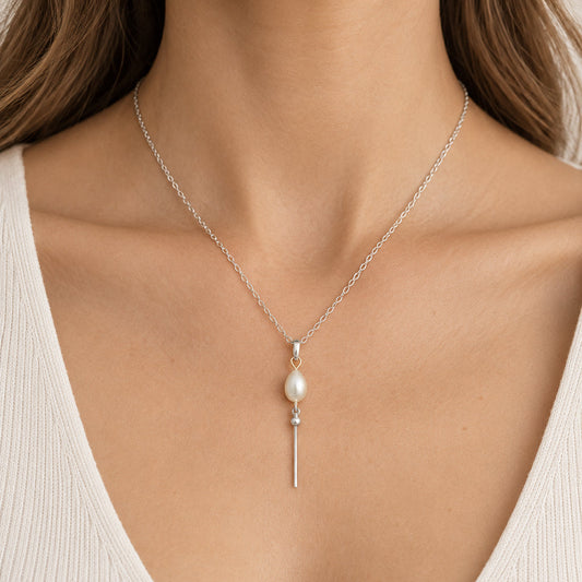 Freshwater Pearl Bar Necklace