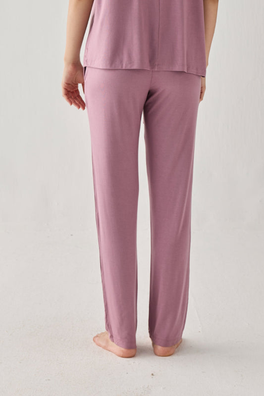 Wide Leg Pant in Dusty Rose