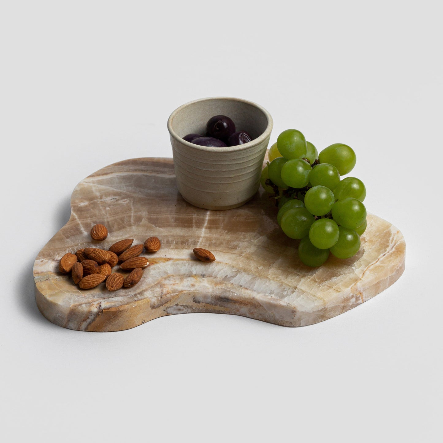 Organic gemstone serving board & Trivet - 11"
