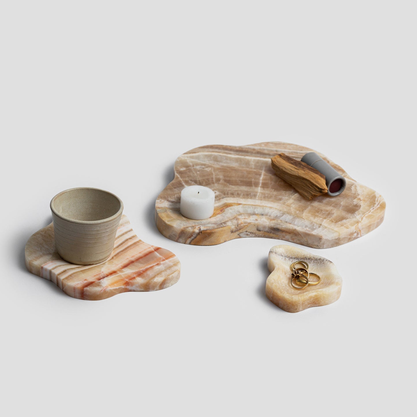 Organic gemstone serving board & Trivet - 11"