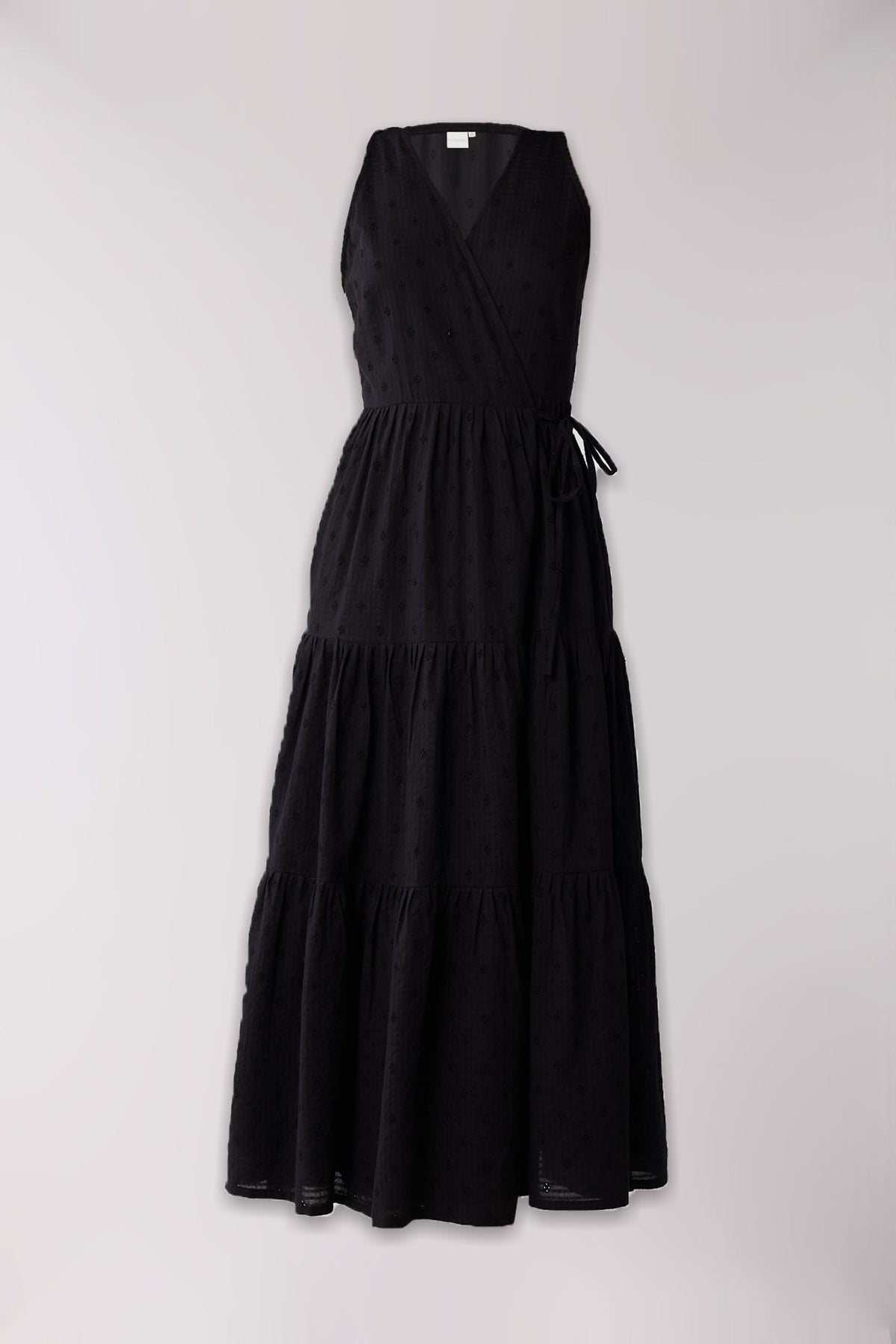 Black dress on a white background