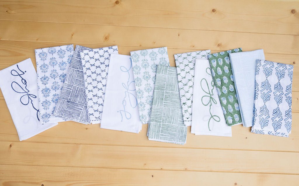 Tea Towel - Palmetto, Uniform Blue & Navy