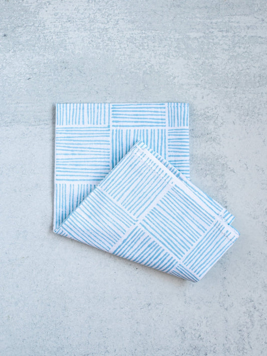 Tea Towel - Stripe, Uniform Blue