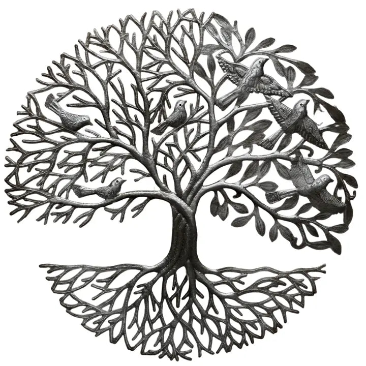 23" Tree of Life Wall Art Garden Design Handmade in Haiti