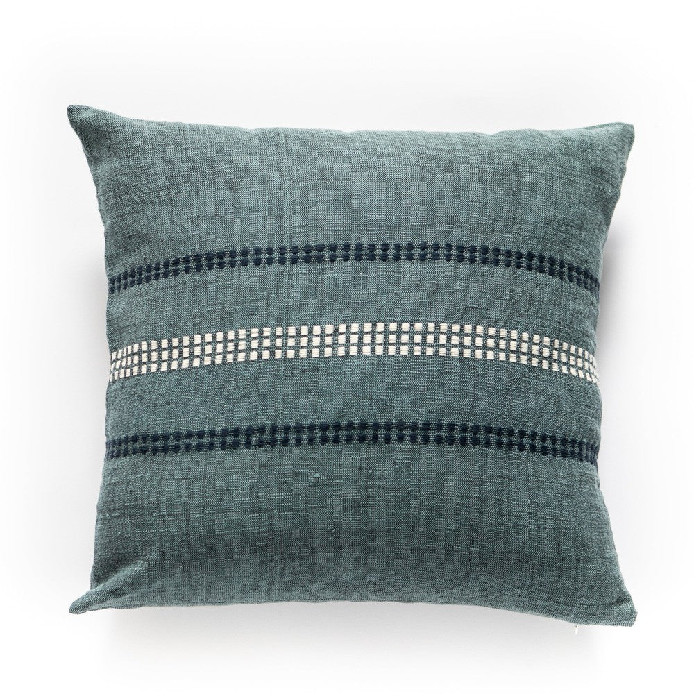 Zenach Handwoven Ethiopian Cotton Throw Pillow (Without Inserts)