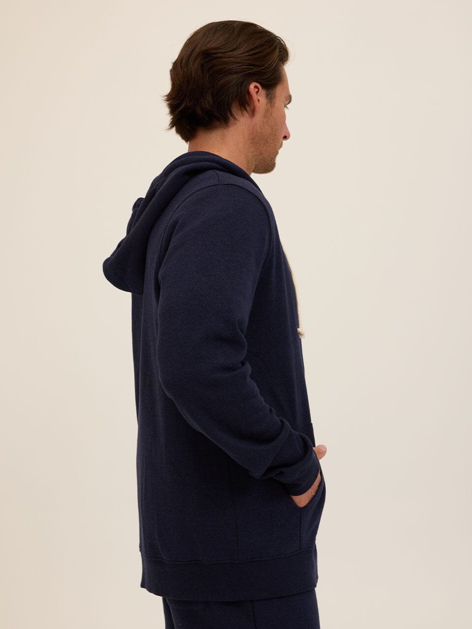 Triblend Zip Fleece Hoodie