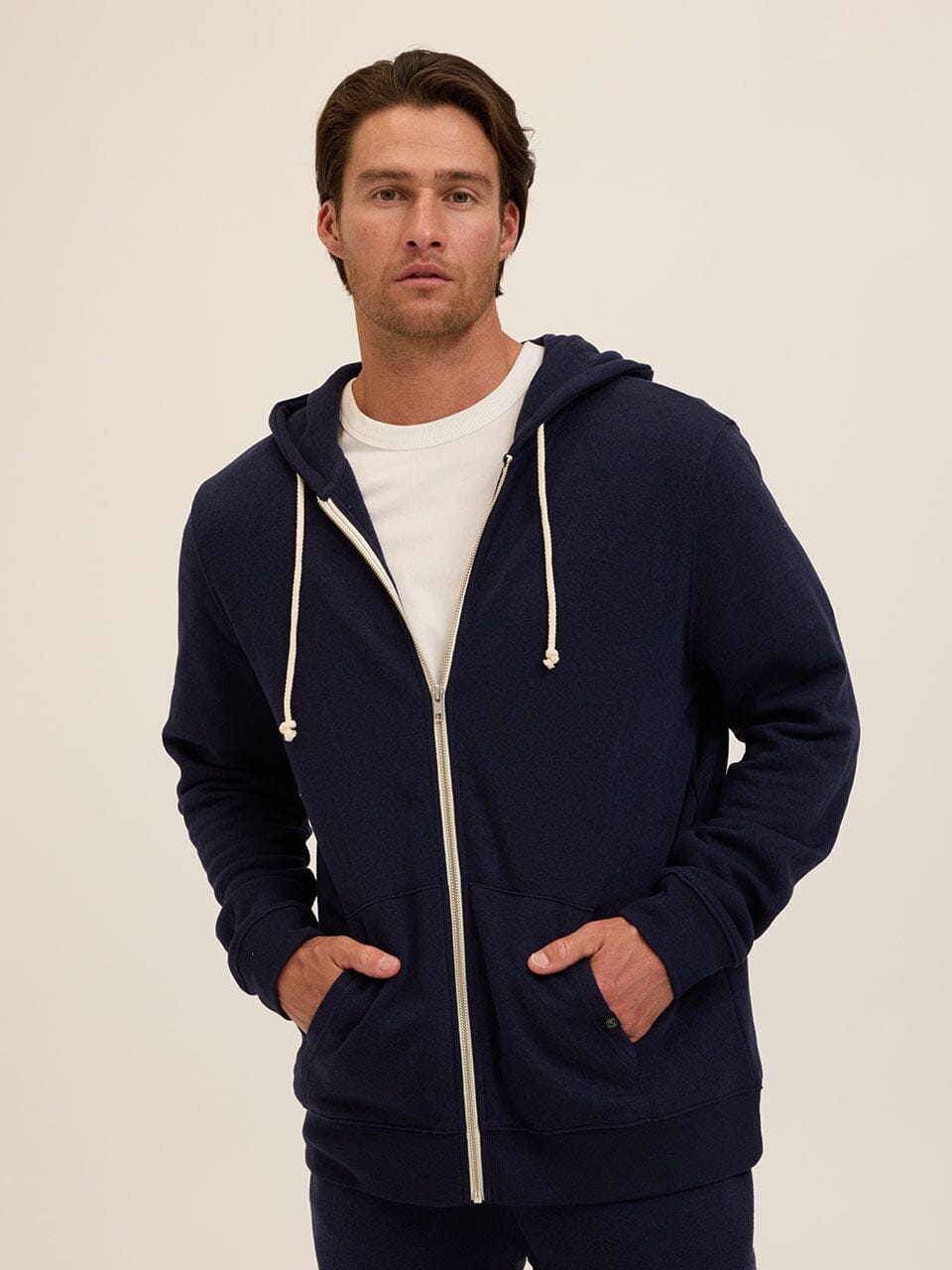 Triblend Zip Fleece Hoodie
