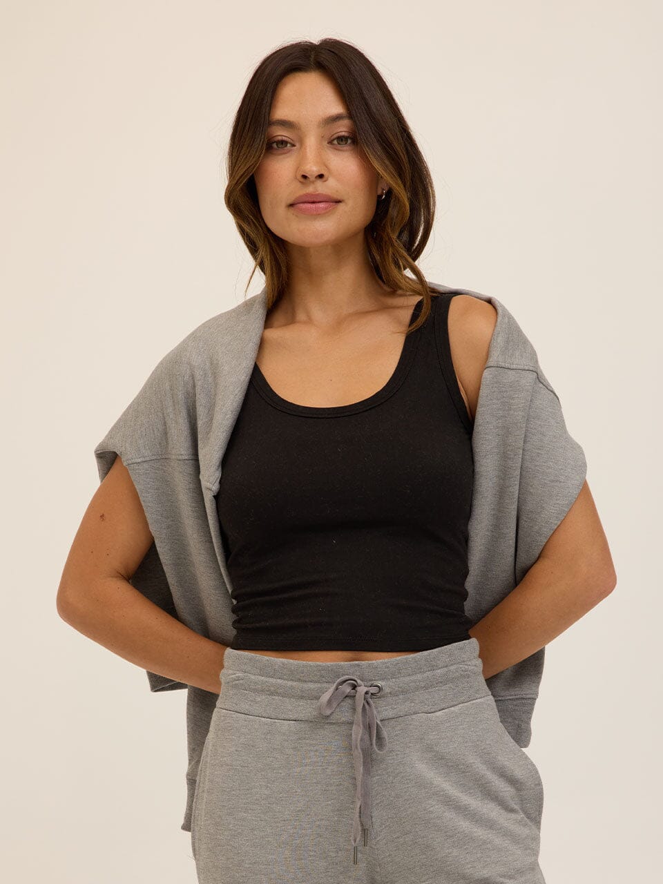 Cathy Boyfriend Feather Fleece Pullover