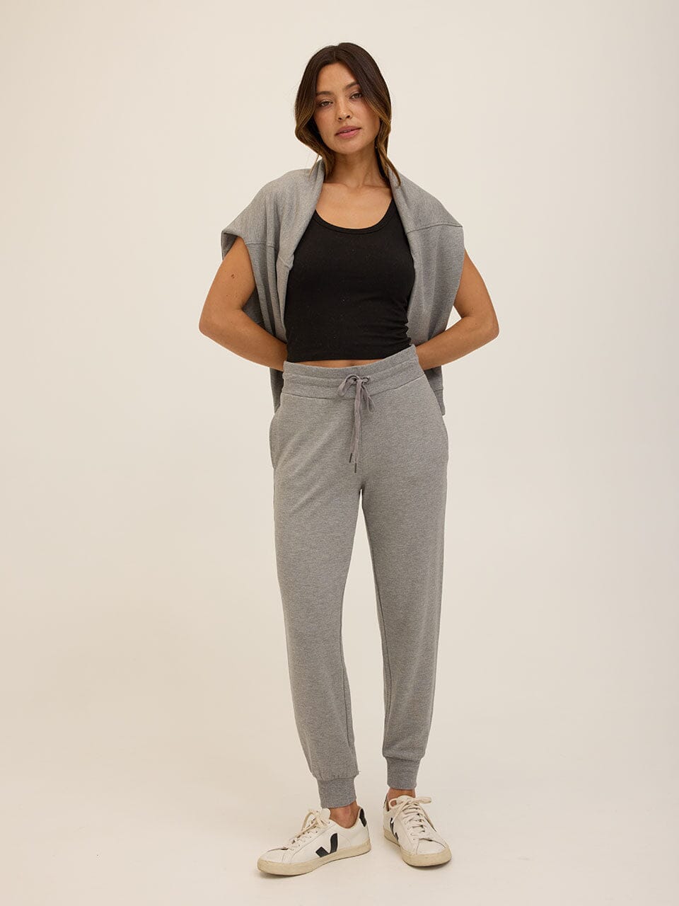 Cathy Boyfriend Feather Fleece Pullover