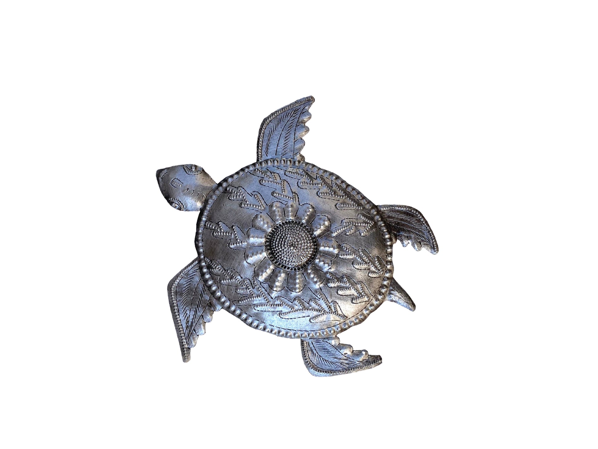 Turtle Wall Art, Beach Decor, Whimsical Sea-life 7" x 7"