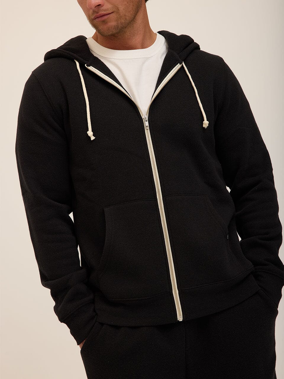 Triblend Zip Fleece Hoodie