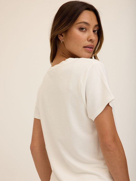 Core Modal Terry V Neck Tee