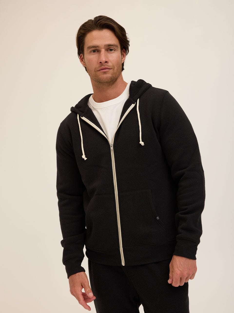 Triblend Zip Fleece Hoodie