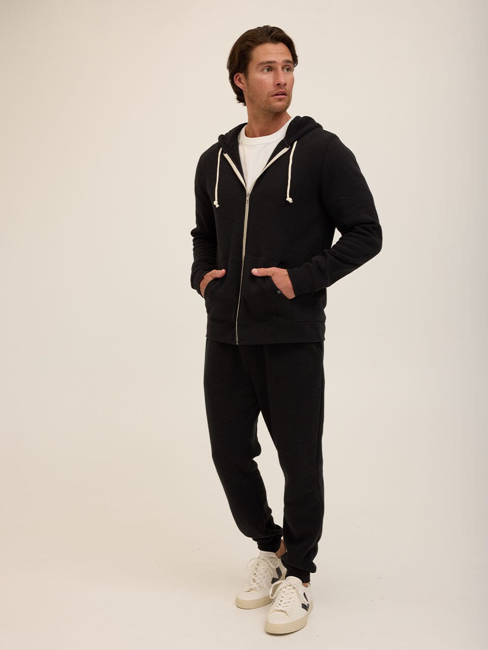 Triblend Zip Fleece Hoodie
