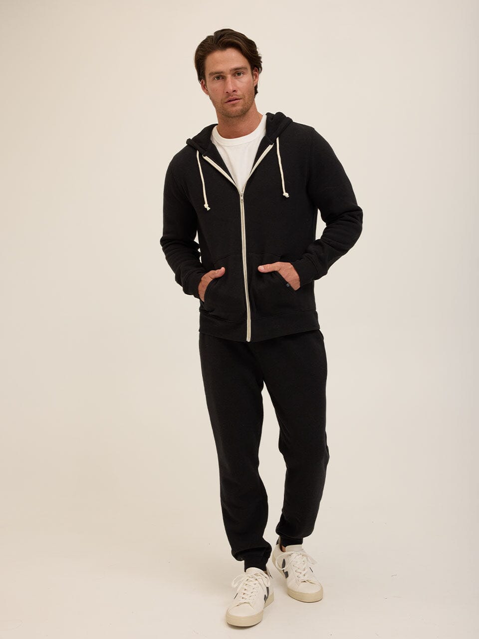 Triblend Zip Fleece Hoodie