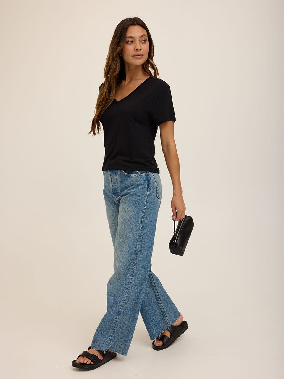 Bettine Modal Terry V-Neck Tee