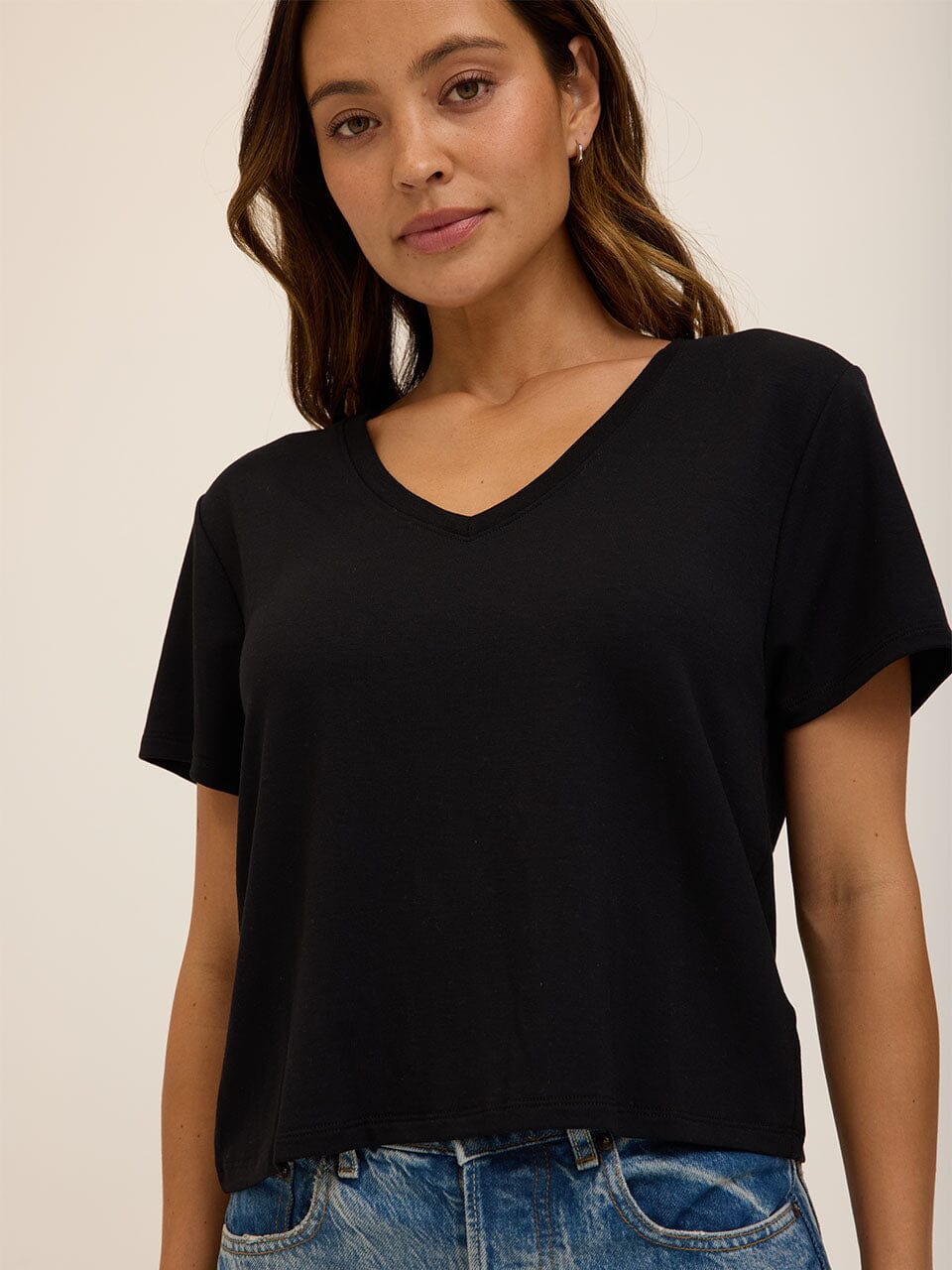 Bettine Modal Terry V-Neck Tee