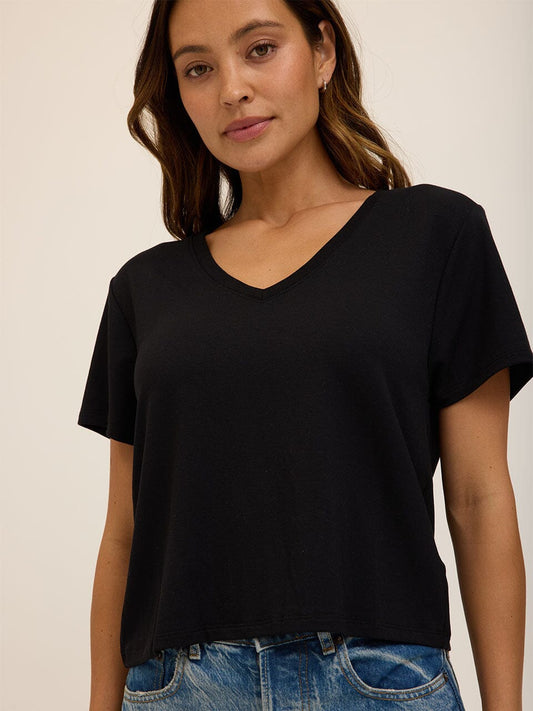 Core Modal Terry V Neck Tee