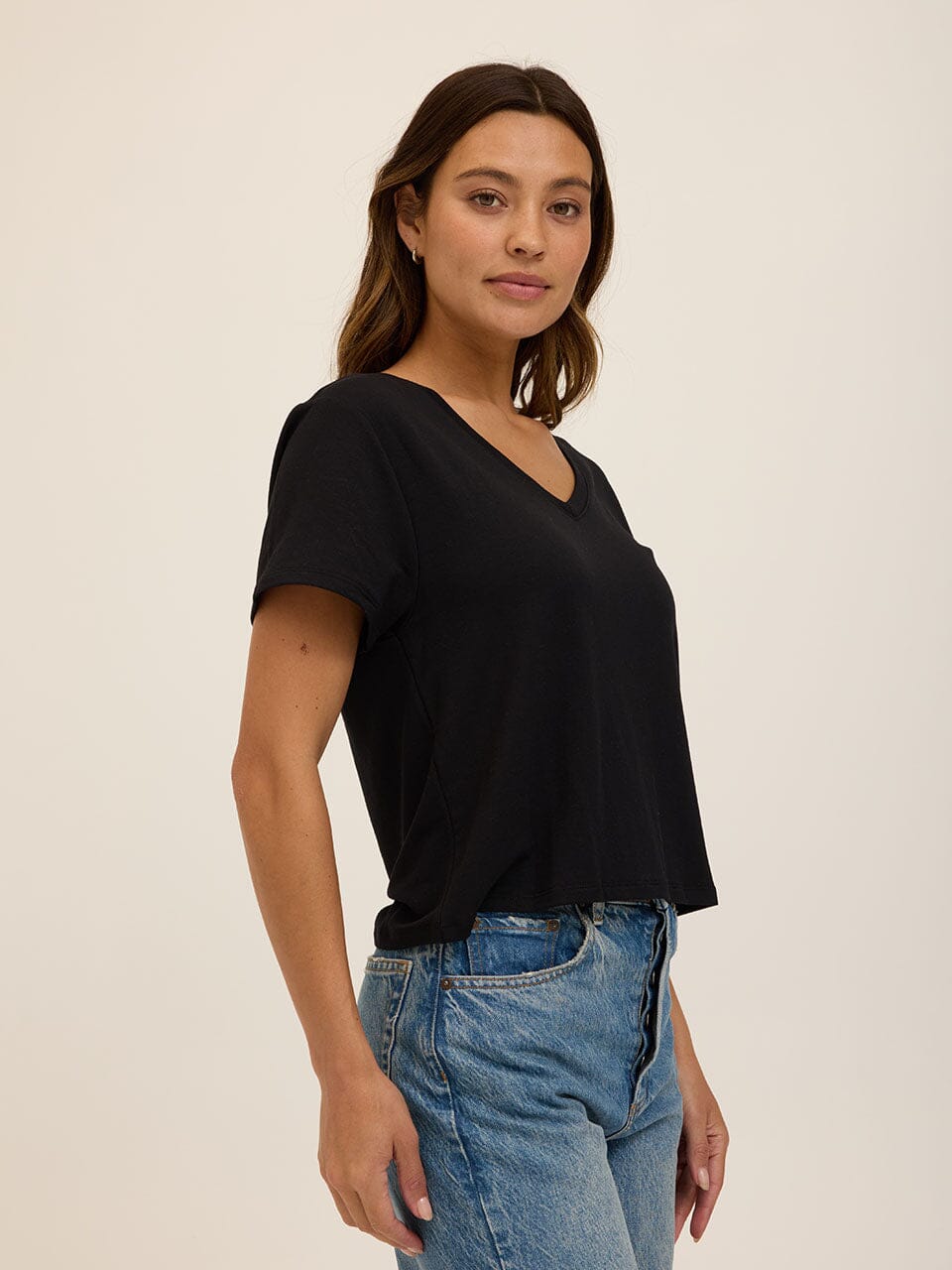 Bettine Modal Terry V-Neck Tee