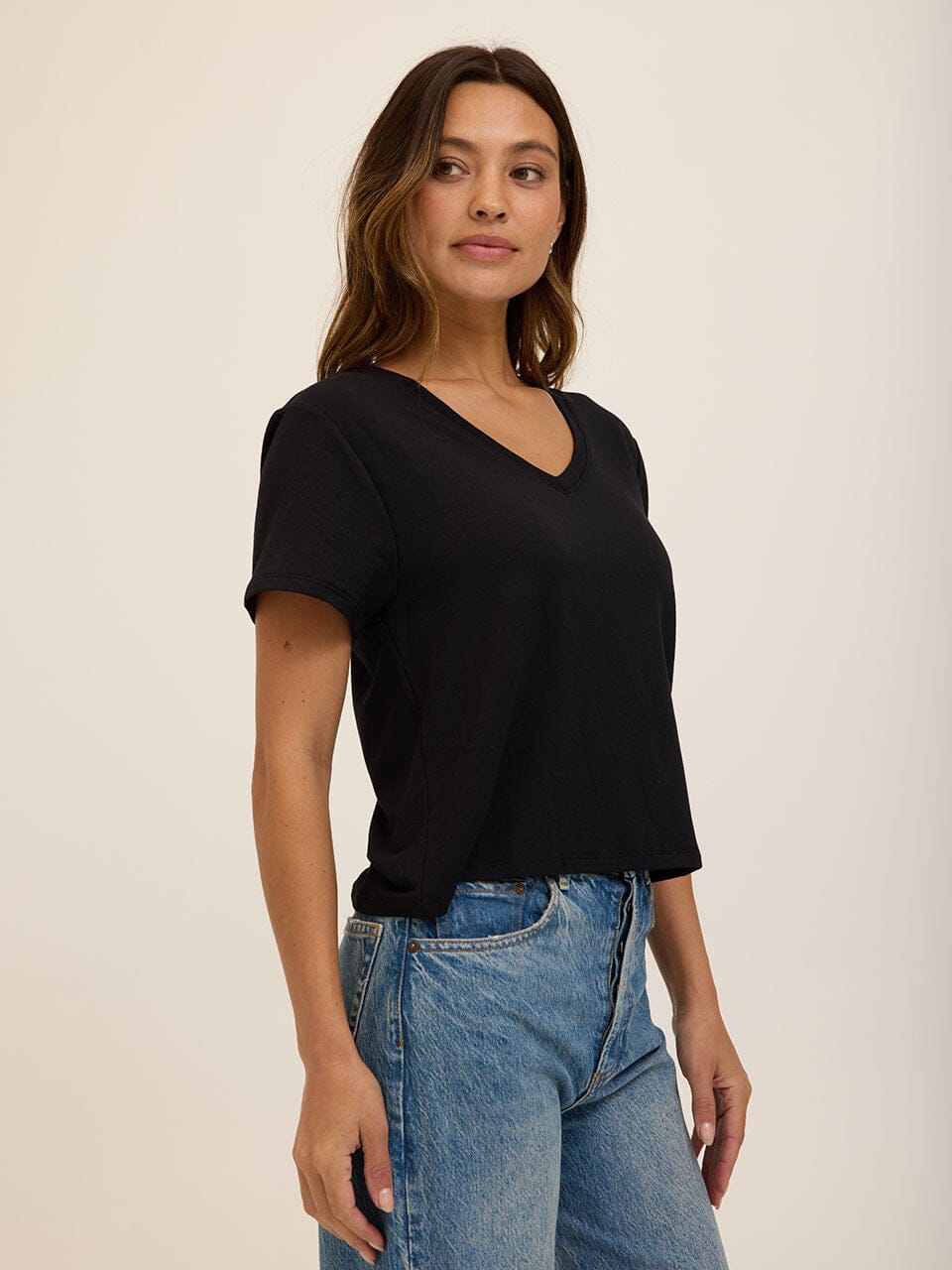 Bettine Modal Terry V-Neck Tee