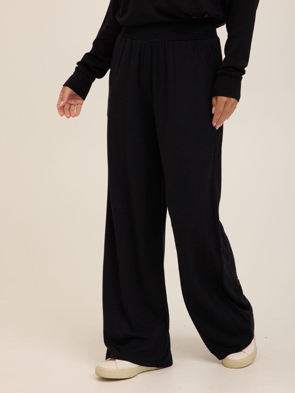 Esmeralda Feather Fleece Wide Leg Pant