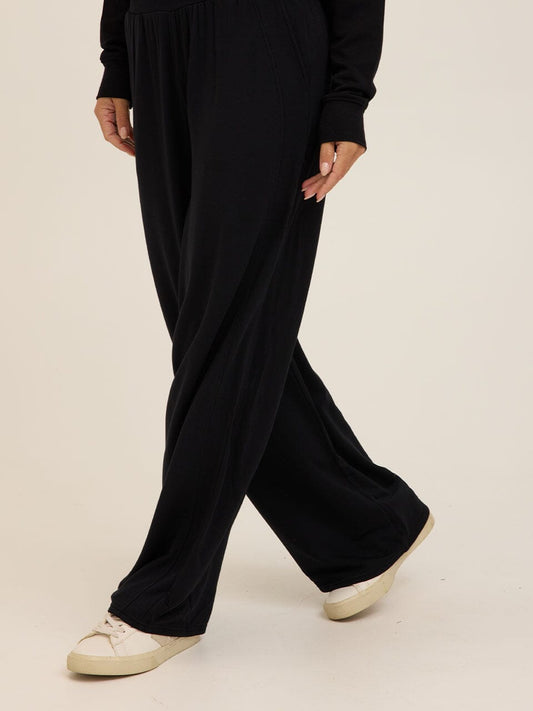 Esmeralda Feather Fleece Wide Leg Pant