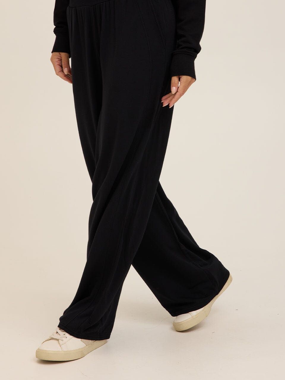 Esmeralda Feather Fleece Wide Leg Pant