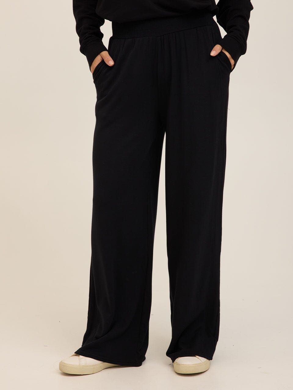 Esmeralda Feather Fleece Wide Leg Pant