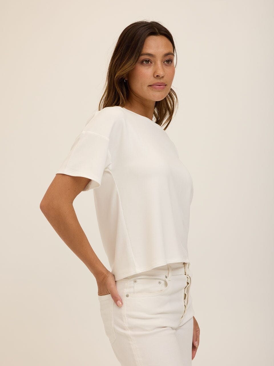 Core Modal Terry Crew Neck Tee
