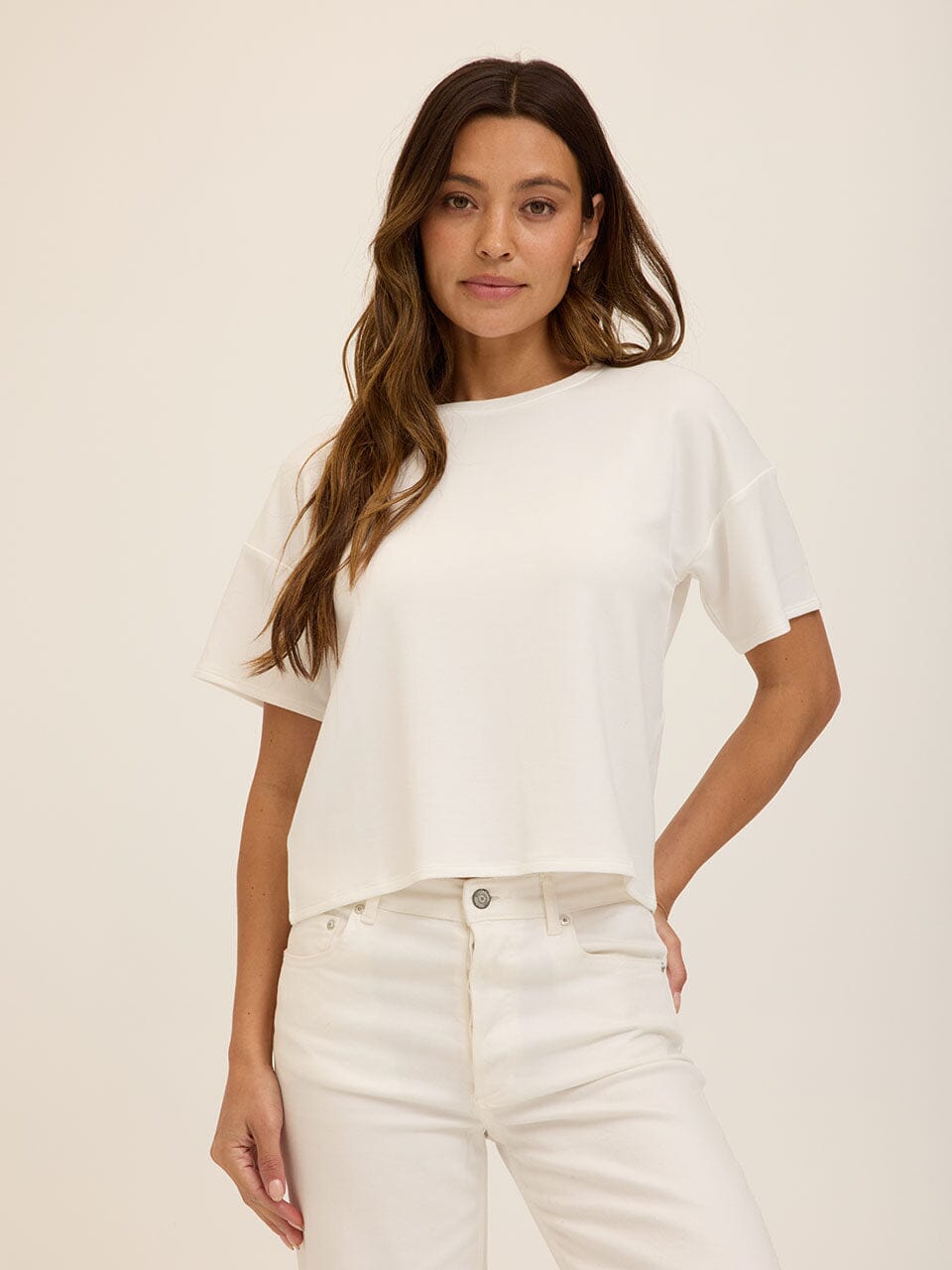 Core Modal Terry Crew Neck Tee
