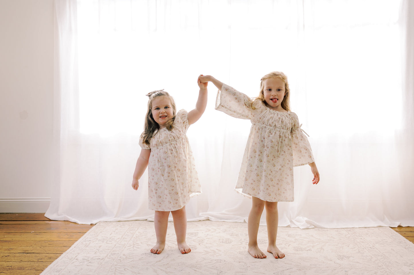 Kennedi Dress | Spring Petal |Bell Sleeve