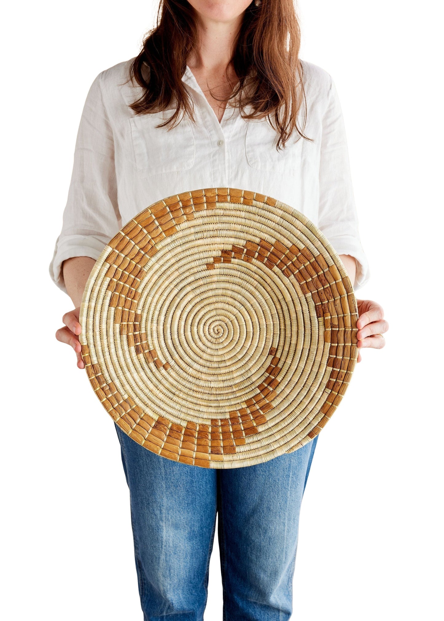 Bahari Banana Bark Wall Basket