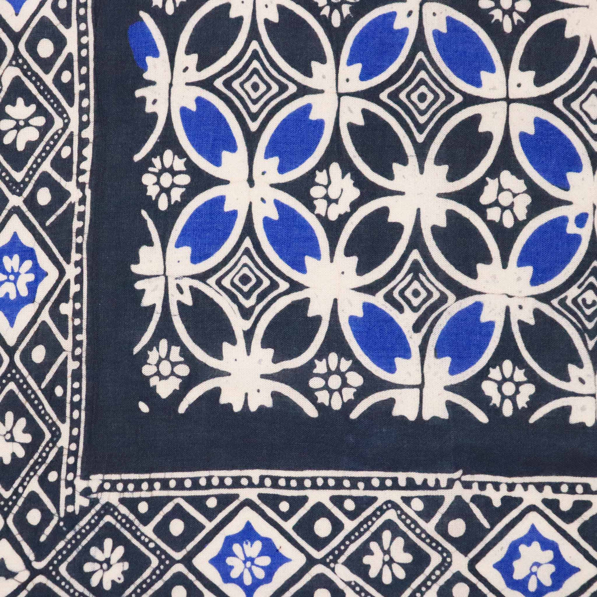 Large 39" Hand Dyed Batik Bandana Charcoal Gray, Size XL Scarf, Oversized