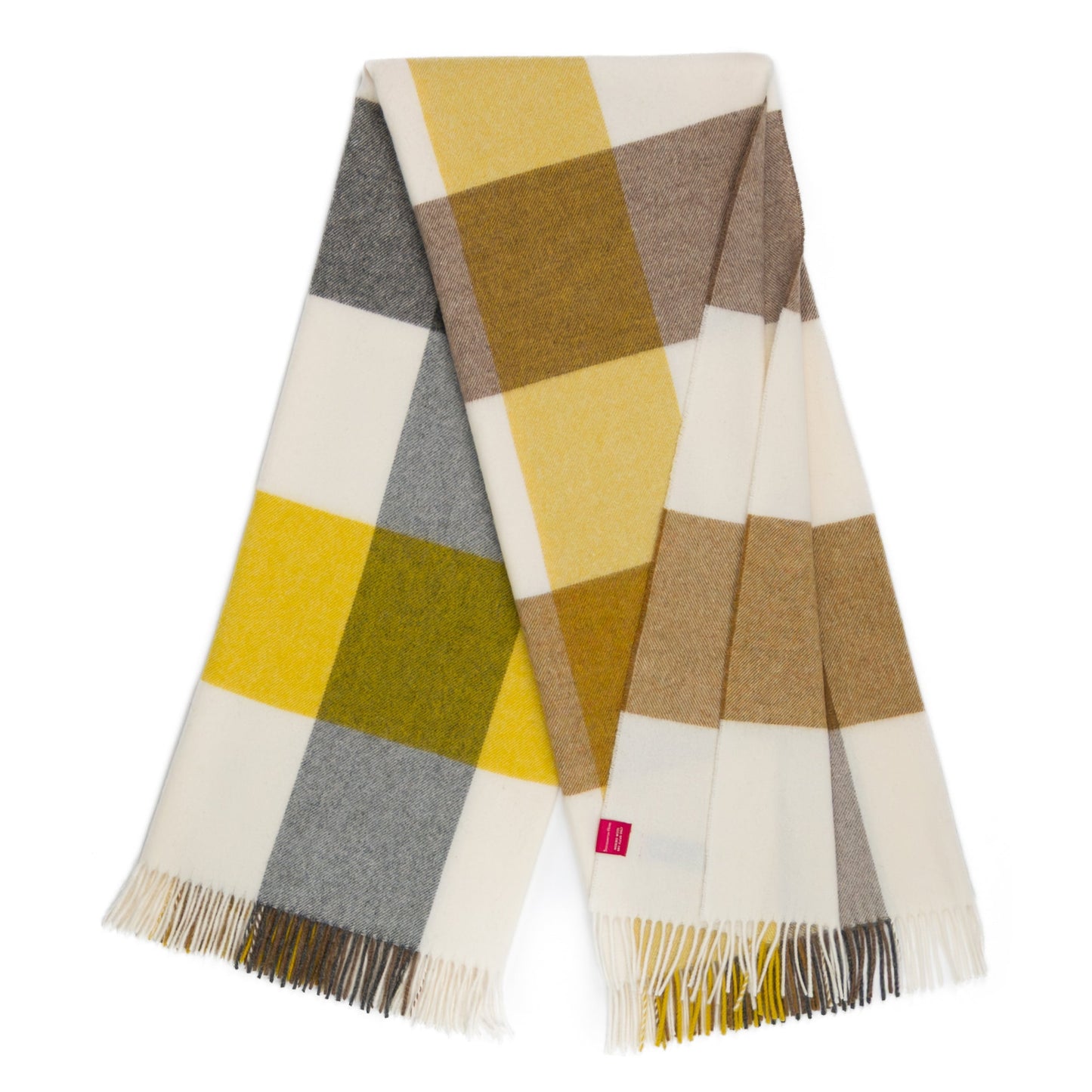 Southampton Home Merino Wool Throw – Block Gold