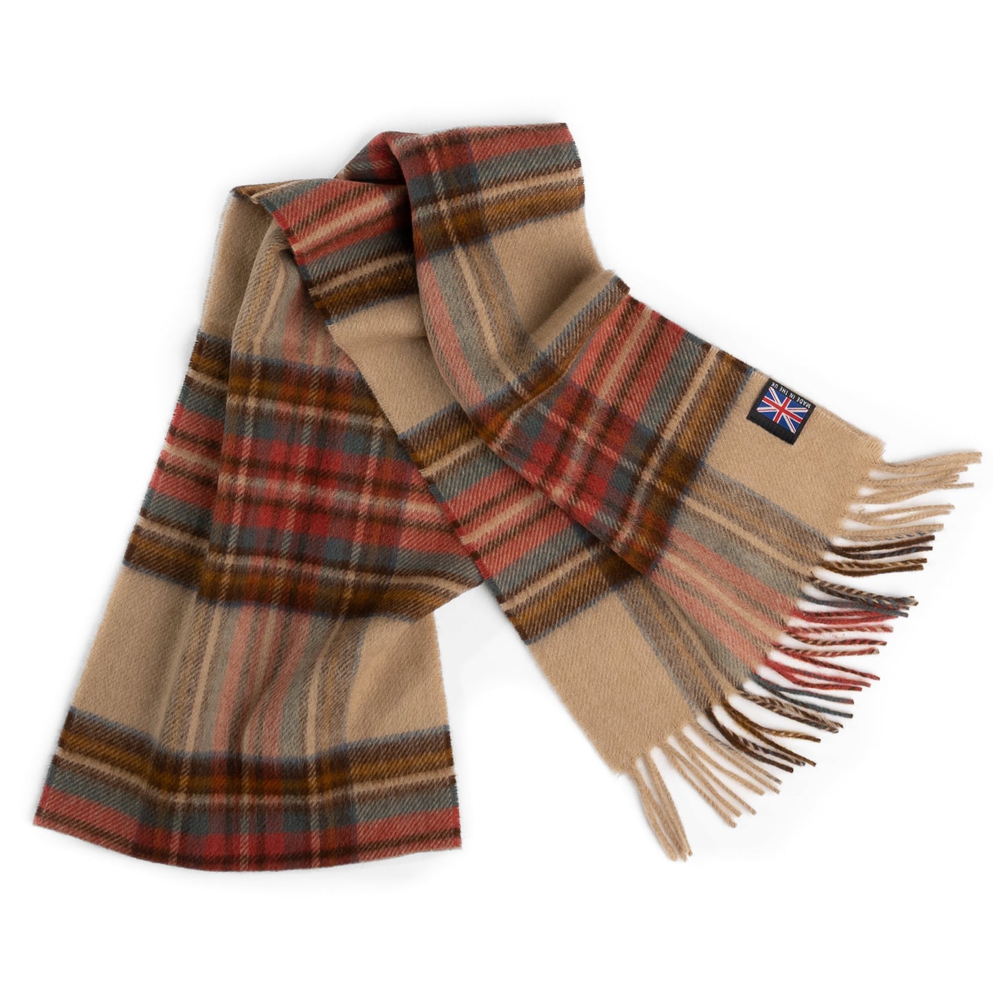 Prince of Scots Merino Lambswool Tartan Scarf - Antique Dress Stewart