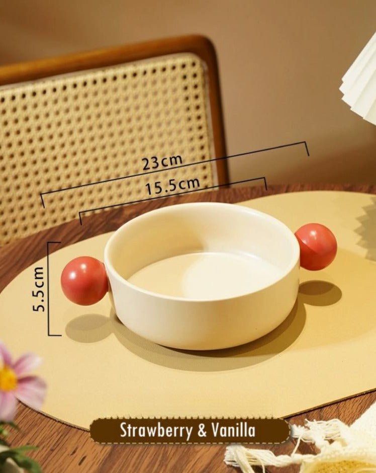Small Gelato Serving Bowl - Cute Dopamine Whimsical Ceramic Dinnerware