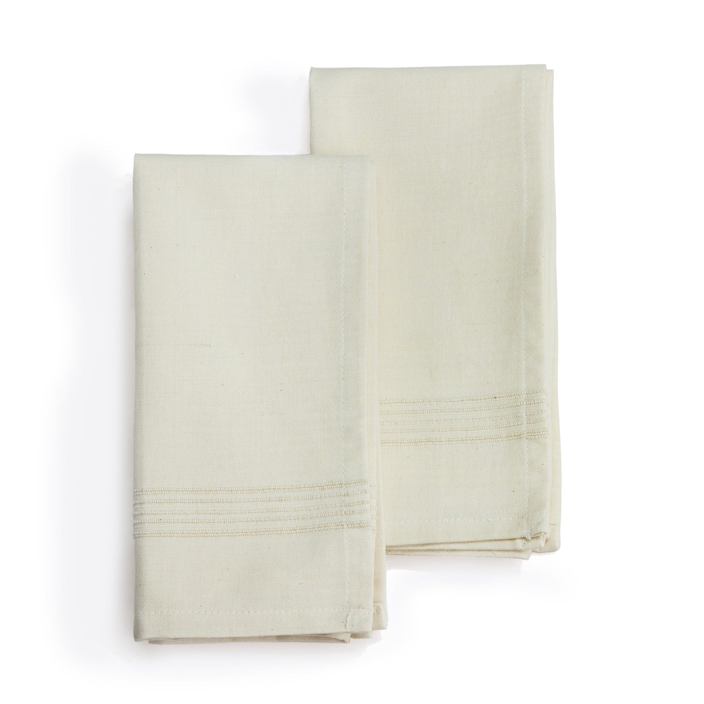 Handwoven Cotton Napkins, Set of 2 | 20" × 20" | Fair Trade | Foundation