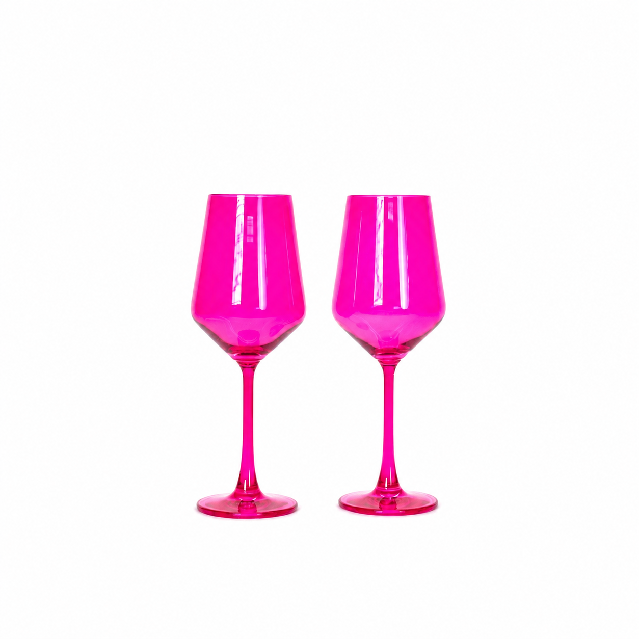 Hot Hot Pink - Colored Wine Glass