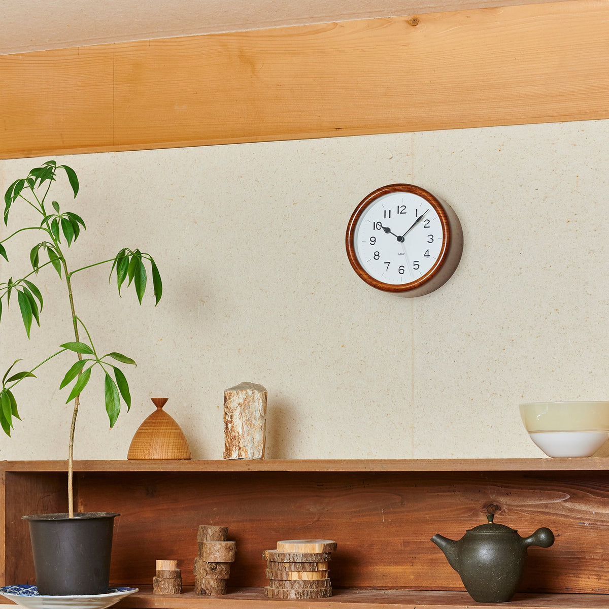 Lemnos MIKI Urushi Suki Clock